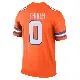 ＃0 Youth Zach Triner Orange Legend Denver Broncos Alternate Mile High Collection 1977 Throwback Jersey