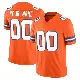 ＃00 Men's Custom Orange Limited Denver Broncos Alternate Vapor F.U.S.E. Mile High Collection 1977 Throwback Jersey