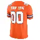 ＃00 Men's Custom Orange Limited Denver Broncos Alternate Vapor F.U.S.E. Mile High Collection 1977 Throwback Jersey