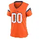 ＃00 Women's Custom Orange Game Denver Broncos Jersey