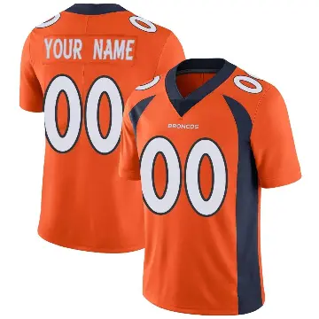＃00 Youth Custom Orange Limited Denver Broncos Team Color Vapor Untouchable Jersey
