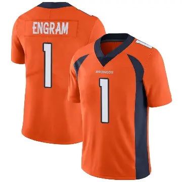＃1 Youth Evan Engram Orange Limited Denver Broncos Team Color Vapor Untouchable Jersey