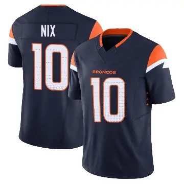 ＃10 Youth Bo Nix Navy Limited Denver Broncos Alternate Vapor F.U.S.E. Jersey