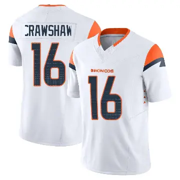 ＃16 Youth Jeremy Crawshaw White Limited Denver Broncos Vapor F.U.S.E. Jersey