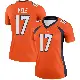 ＃17 Women's Devaughn Vele Orange Legend Denver Broncos Jersey