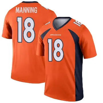 ＃18 Youth Peyton Manning Orange Legend Denver Broncos Jersey