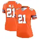 ＃21 Women's Riley Moss Orange Legend Denver Broncos Alternate Mile High Collection 1977 Throwback Jersey