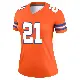 ＃21 Women's Riley Moss Orange Legend Denver Broncos Alternate Mile High Collection 1977 Throwback Jersey
