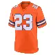 ＃23 Youth Audric Estime Orange Game Denver Broncos Alternate Mile High Collection 1977 Throwback Jersey