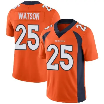 ＃25 Men's Blake Watson Orange Limited Denver Broncos Team Color Vapor Untouchable Jersey