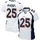 ＃25 Women's Blake Watson White Game Denver Broncos Jersey