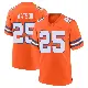 ＃25 Youth Blake Watson Orange Game Denver Broncos Alternate Mile High Collection 1977 Throwback Jersey