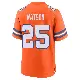 ＃25 Youth Blake Watson Orange Game Denver Broncos Alternate Mile High Collection 1977 Throwback Jersey