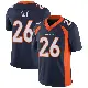 ＃26 Men's Devon Key Navy Limited Denver Broncos Vapor Untouchable Jersey