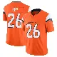 ＃26 Youth Devon Key Orange Limited Denver Broncos Vapor F.U.S.E. 2nd Jersey
