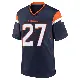 ＃27 Men's Steve Atwater Navy Game Denver Broncos Alternate Jersey