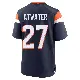 ＃27 Men's Steve Atwater Navy Game Denver Broncos Alternate Jersey