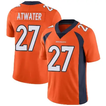 ＃27 Men's Steve Atwater Orange Limited Denver Broncos Team Color Vapor Untouchable Jersey