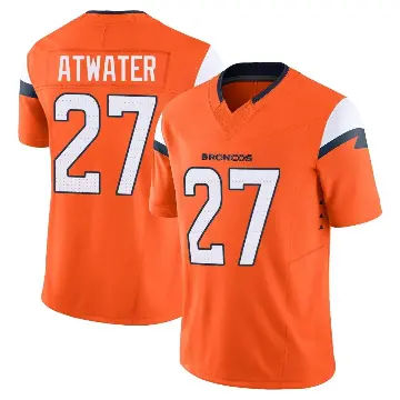 ＃27 Men's Steve Atwater Orange Limited Denver Broncos Vapor F.U.S.E. 2nd Jersey
