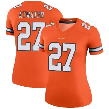 ＃27 Women's Steve Atwater Orange Legend Denver Broncos Color Rush Jersey