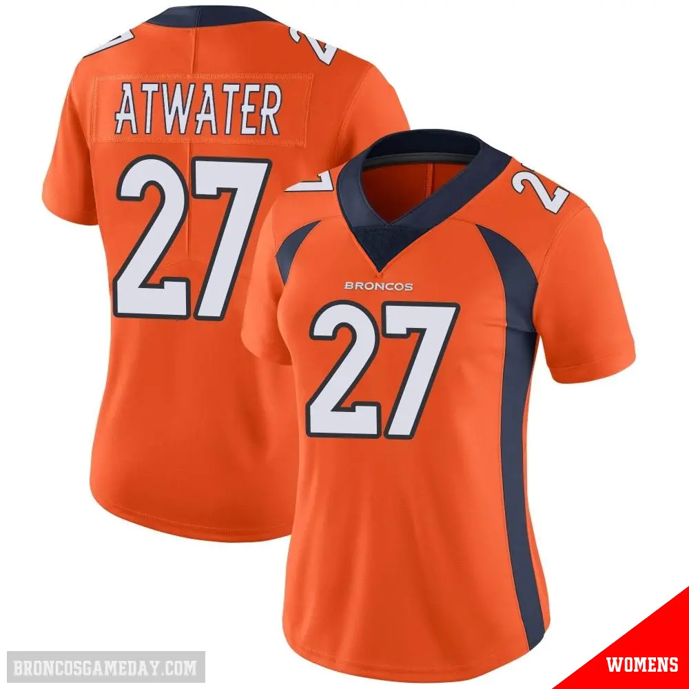 ＃27 Women's Steve Atwater Orange Limited Denver Broncos Team Color Vapor Untouchable Jersey