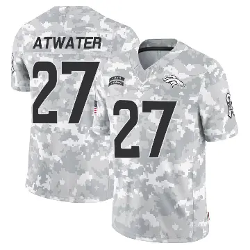 ＃27 Youth Steve Atwater Arctic Camo Limited Denver Broncos 2024 Salute to Service Jersey