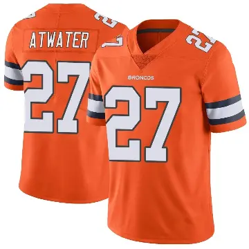 ＃27 Youth Steve Atwater Orange Limited Denver Broncos Color Rush Vapor Untouchable Jersey