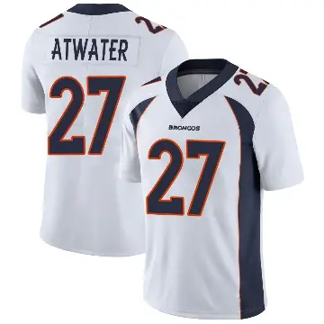 ＃27 Youth Steve Atwater White Limited Denver Broncos Vapor Untouchable Jersey