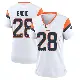 ＃28 Women's Tyler Badie White Game Denver Broncos 2nd Jersey