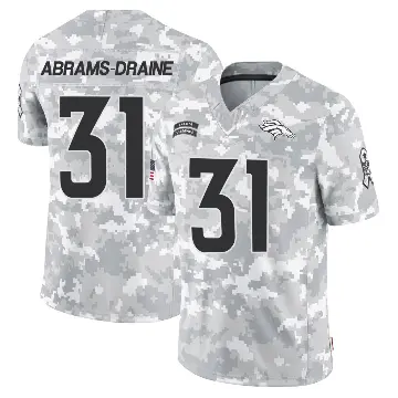 ＃31 Men's Kris Abrams-Draine Arctic Camo Limited Denver Broncos 2024 Salute to Service Jersey