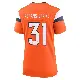＃31 Women's Kris Abrams-Draine Orange Game Denver Broncos Jersey