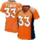 ＃33 Women's Jaden Robinson Orange Game Denver Broncos Team Color Jersey
