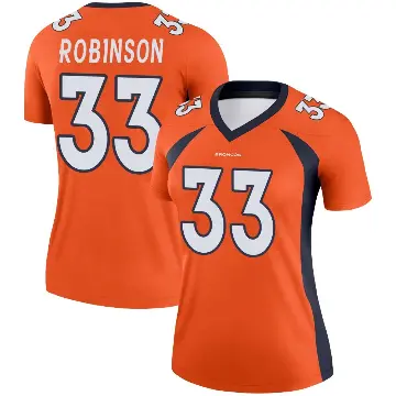 ＃33 Women's Jaden Robinson Orange Legend Denver Broncos Jersey