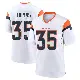 ＃35 Men's Dymonte Thomas White Game Denver Broncos 2nd Jersey
