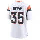＃35 Men's Dymonte Thomas White Game Denver Broncos 2nd Jersey