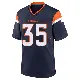 ＃35 Men's Reese Taylor Navy Game Denver Broncos Alternate Jersey