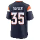 ＃35 Men's Reese Taylor Navy Game Denver Broncos Alternate Jersey