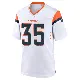 ＃35 Men's Reese Taylor White Game Denver Broncos 2nd Jersey