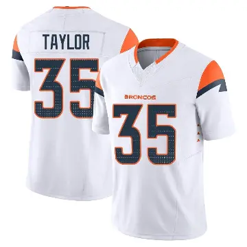 ＃35 Youth Reese Taylor White Limited Denver Broncos Vapor F.U.S.E. Jersey