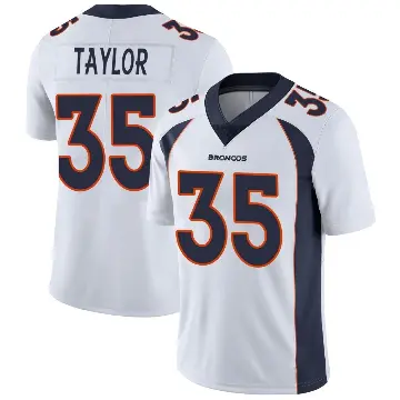 ＃35 Youth Reese Taylor White Limited Denver Broncos Vapor Untouchable Jersey