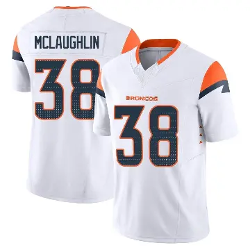 ＃38 Youth Jaleel McLaughlin White Limited Denver Broncos Vapor F.U.S.E. Jersey