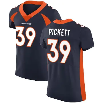 ＃39 Men's Joshua Pickett Navy Elite Denver Broncos Alternate Vapor Untouchable Jersey
