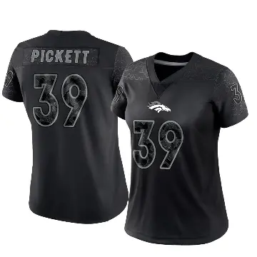 ＃39 Women's Joshua Pickett Black Limited Denver Broncos Reflective Jersey