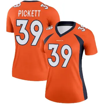 ＃39 Women's Joshua Pickett Orange Legend Denver Broncos Jersey