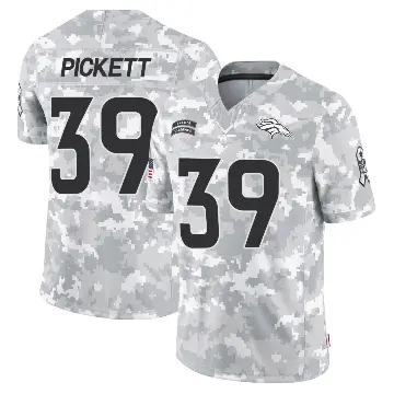 ＃39 Youth Joshua Pickett Arctic Camo Limited Denver Broncos 2024 Salute to Service Jersey