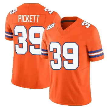 ＃39 Youth Joshua Pickett Orange Limited Denver Broncos Alternate Vapor F.U.S.E. Mile High Collection 1977 Throwback Jersey