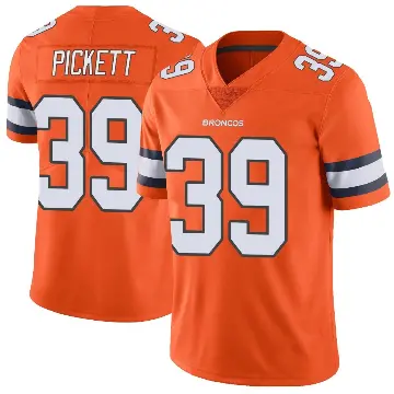 ＃39 Youth Joshua Pickett Orange Limited Denver Broncos Color Rush Vapor Untouchable Jersey
