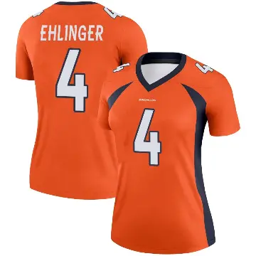 ＃4 Women's Sam Ehlinger Orange Legend Denver Broncos Jersey