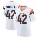 ＃42 Youth Sam Franklin Jr. White Game Denver Broncos 2nd Jersey