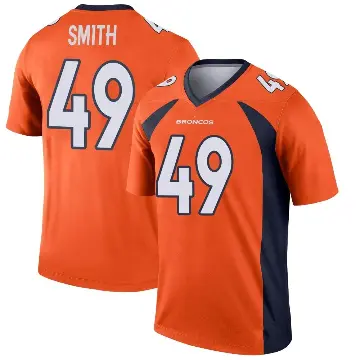＃49 Youth Dennis Smith Orange Legend Denver Broncos Jersey